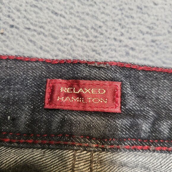 Sean John Jeans Mens 38x30 Black Hamilton Straight Leg Distressed Denim - Picture 3 of 10